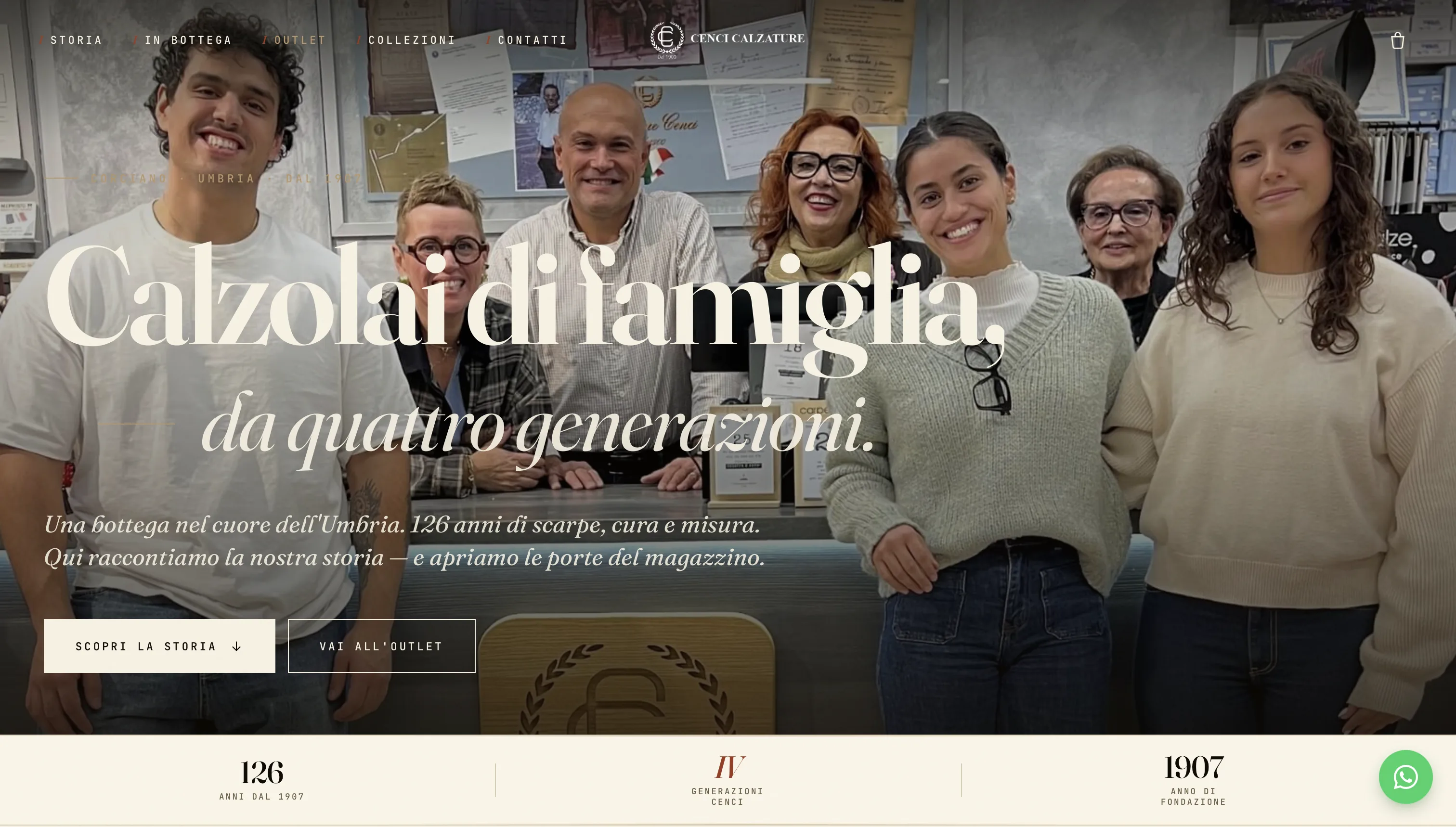 Anteprima del sito Cenci
